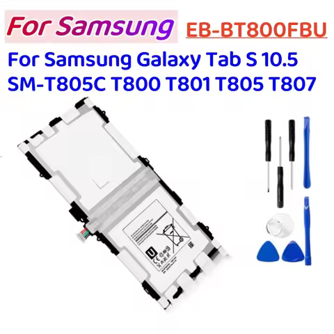 Tablet Battery EB-BT800FBE 7900mAh For Samsung Galaxy Tab S 10.5 SM-T800 T801 T805 + Free Tools