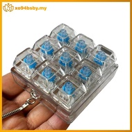 xo94bsby 4Key Mechanical Keyboard Axis Tester LED Keycap Switch Tester Key Toy Stress Reliever Porta
