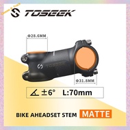 【Pure Pulse】 TOSEEK Carbon Stem Road Bike Stem 17/25/35 Degree Stem Ultralight Bike Table 70/80/90/1