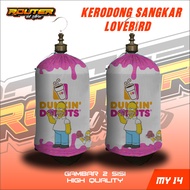 Selling high quality DUNKIN DONUT motif Love Bird cover