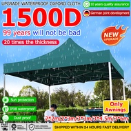 [24 hours delivery] 1500D kain khemah tebal 6x6 8x8 10x10 10x15 10x20Ft 20 times the thickness canop