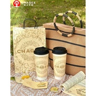 2024CHAGEE new peripheral badge, CHAGEE good luck small gold cup, tea horse road Jinwu Fuyao series
