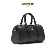 JORDAN Metal Logo Leather Small Duffle Sling Bag