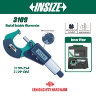 INSIZE 3109-25A 3109-50A Digital Outside Micrometer Range 0-25mm / 25-50mm Accuracy +/-2μm 3109-25 3
