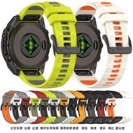 Suitable for Garmin Garmin Fenix8 Two-Color Silicone Strap Enduro3 Watch Same Style Strap Wristband 