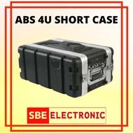 HEAVY DUTY ABS 4U SHORT FLIGHT CASE EQUIPMENT RACK CASE (ABS-004S)