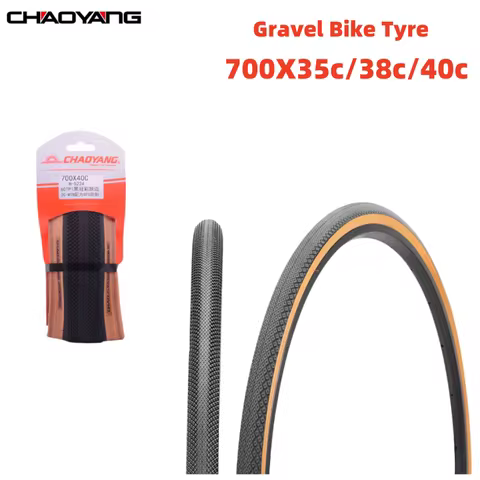 CHAOYANG Gravel Bike Tyre, Cross country Road Bicycle Brown edge Tire, 700X32c 35C 38C 40C Retro Out