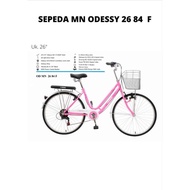 Sepeda Keranjang Dewasa ODESSY 26 84 F Ukuran 26 Inch Mini 6 Speed Sep