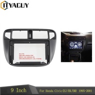 9 inch Car Fascia Radio Panel for Honda Civic (EJ/EK/EM) 1995-2001 DVD Panel Dash Kit Install Adapte