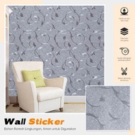 GREY CIRCLE FLOWER WALL STICKER WALLPAPER F1020 BUY 5 GET 1 FREE 45CM X 4M