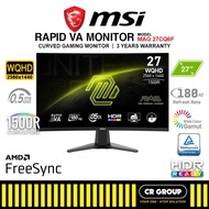 MSI MAG 27CQ6F 27-inch WQHD 180Hz Rapid VA Curved Gaming Monitor (3Yrs MSI Warranty)