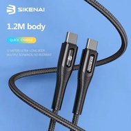 SIKENAI 66W Metal Braided Fast Charging Cable Type-C CX-50 / CX-60