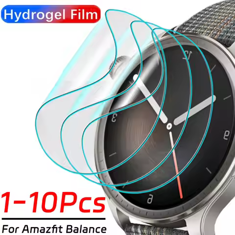 For Amazfit Balance HD Clear Soft Screen Protector Films Anti-scratch Protective Hydrogel Films for 