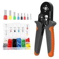 concon HSC8 6-4 0.25-10m㎡ AWG23-7 Ferrule Crimping Tool Kit High Hardness Crimper Plier with 1200pcs