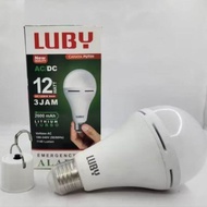 Lampu LED Emergency Luby Aladdin 12W AC/DC β Cahaya Putih β Baterai 3000mAh β Tahan 3 Jam