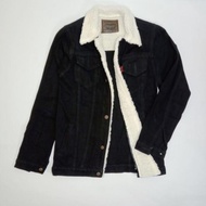 Jaket Jeans Bulu Sherpa / Jaket Denim Bulu Sherpa Pria Wanita