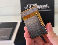 💜S.T. Dupont 法國都彭朗聲系列 拉絲間金打火機