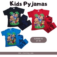 Baju Tidur Kanak-Kanak / Baju Sepasang / Kids Pyjamas / Cotton / Upin Ipin / 2-9Y