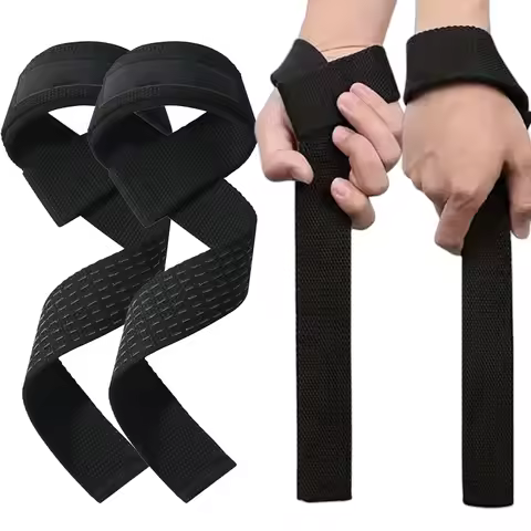 Weight Lifting Wrist Straps Bodybuilding Hand Grip Wrap Gym Workout Dumbbell Crossfit Fitness Equipm