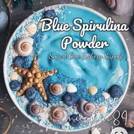 100% Organic Blue Spirulina Powder 蓝色螺旋藻粉 Superfood Edible Blue Algae Protein Powder Mermaid Bowl Phycocyanin Extract 蛋白