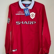 Jersey Manchestet United Home 1998/1999 LS Champions League Giggs Treble Winner