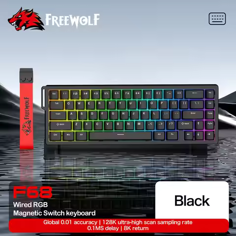 F68 F68Pro Magnetic Gaming Keyboard, Rapid Trigger, RGB, 8K Wired Attack Shark X68HE same model, 1K 