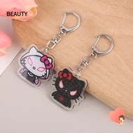 BEAUTY Keyring, Acrylic Kawaii Keychain,  Sanrio Spiderman Hello Kitty Anime Pendant School Bag Pen Bag