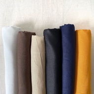 100% French Linen Solid Colour Dressmaking Embroidery DIY Fabric1 Fabric Linen Fabric Cotton Linen C