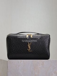 全新🌸 Saint Laurent GABY化妆包 黑色大象纹