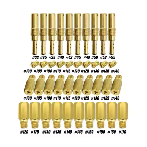 Carburetor 30Pcs Main Jets 10Pcs Slow Jets Kit Fit Keihin CV CVK CVVD FCR PWK VA VB VE #100#105#108#