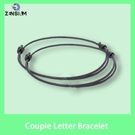 Initial double slip bracelet / initial name bracelet / custom bracelet / retro bracelet