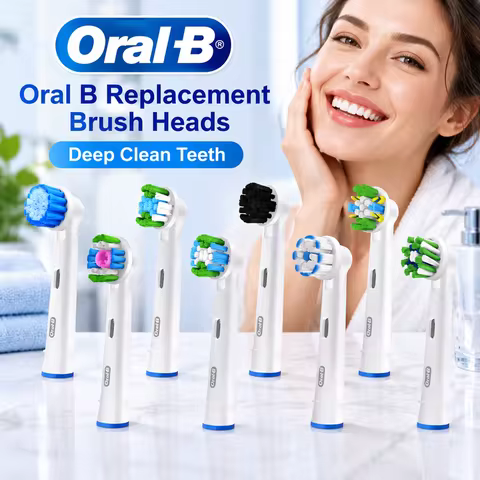 Oral-B Original Replacment Brush Heads, Precision Clean Teeth EB17/EB18/EB20/EB25/EB50/EB60 Brush He