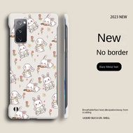 Pc Phone Case Cartoon Bunny Suitable for Samsung Galaxy S10, Galaxy S10+, Galaxy S20 Ultra, Galaxy S20+, Galaxy S20, Galaxy S9, Galaxy S9+, Galaxy S20 FE Half-Pack Protective Case