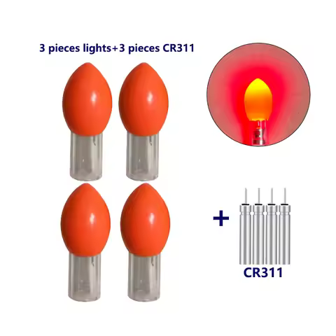 4PCS Electronic Light Stick+4CR311 Ocean Fishing Bright Stick Luminous Fish Attracting Light Stick F