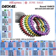 Deckas 3 4 104Bcd Round Oval Narrow Wide Chainring MTB Mountain Bike Bicycle 30T 32T 34T 36T 38T