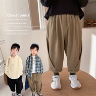 Korean diagonal khaki pants for children Q842 [FORM 1 SIZE BIGGER]