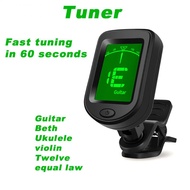 Universal Guitar Tuner Rotatable Clip-On Tuner LCD Display Tuner For Chromatic Acoustic Guitar Bass Ukulele Guitar Essories