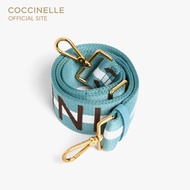 COCCINELLE สายสะพายไหล่ผู้หญิง รุ่น NASTRO SHOULDER STRAP 68C501 สี MULTI ARCTIC BLUE/ARCTIC BLUE