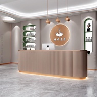 Beauty salon front desk bar counter cashier simple modern clothing store cashier table  luxury recep
