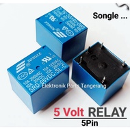 RELAY SONGLE 5 VOLT 5 PIN RELAY 5VOLT 5PIN RELAY SONGLE 5V 5 LEGS RELAY 5V 5 LEGS RELAY 5V 5PIN