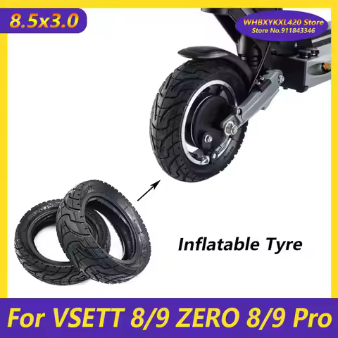 8.5 Inch 8.5x3.0 Tyre Tube for VSETT 8 9 ZERO 8 9 Pro Hoverboard Double Drive Dual Motor Electric Sc