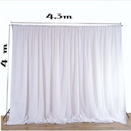 Filamin Fabric Photo Background Party Decoration Backdrop Curtain Size 4m x 4,3m