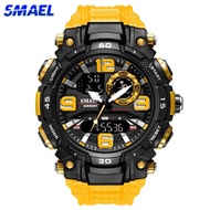 SMAEL1921 Men Dual Display Watch outdoor Waterproof Sport Wristwatch Mens Military Army Clock Male Shock resistant digital timing Relogio Masculino