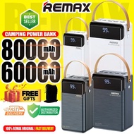 0REMAX New Power Bank 80000mAh 60000mAh 80k 60k Camping Outdoor Fast Charging 22.5W 20W PD