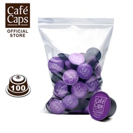 Cafecaps - กาแฟ แคปซูล ใช้กับเครื่อง Nescafe Dolce Gusto Allegro (1 ถุง X100 แคปซูล) - กาแฟ Doi Chang คั่วเข้มกลางให้กลิ่นหอมช๊อคโกแลตเหมาะทำลาเต้ คาปูชิโน่