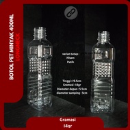 400ml Oil Plastic Bottle | 400ml Plastic Oil Bottle | Cooking Oil Bottle / Coconut Oil Bottle