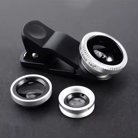 3-In-1 Fisheye Wide Angle Micro Camera Lens For iPhone Xiaomi Redmi OPPO Zoom Fish Eye Len on Smartp