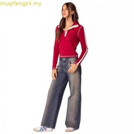 H&M (H&M) Women's Low Waist Jeans Sack Leg Curved Fit Straight Cut 1213944_1