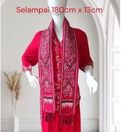 Selampai Pua Kumbu 175cmx6cm 180cmx13cm 3m Selendang Kain Tenun Pua Kumbu Panjang, Pendek Kain Ikat 