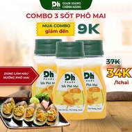 Combo of 3 Dh Foods Cheese Sauce 100gr – Instant Cheese Sauce, Seafood Dipping Sauce, Salted Egg Che